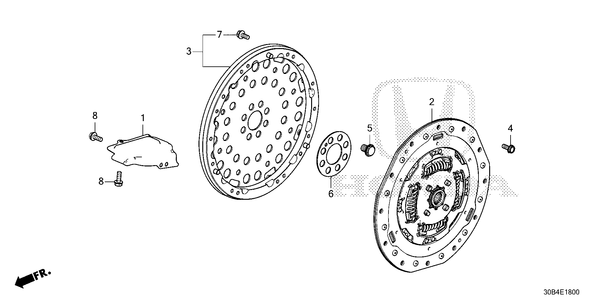 Diagram DRIVE PLATE for your 2004 Honda Accord   