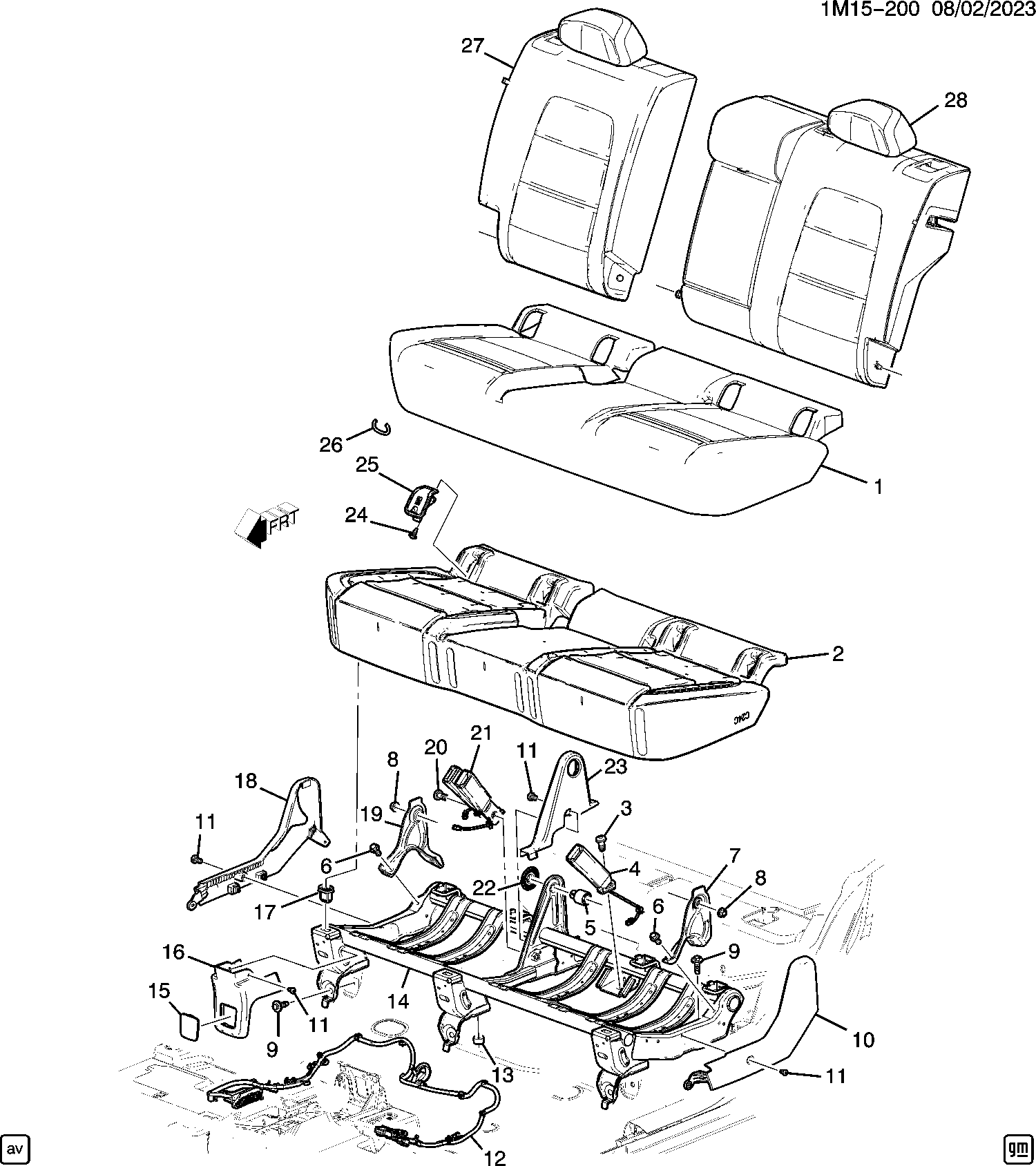 Diagram SEAT ASM@REAR & MOUNTING for your Honda