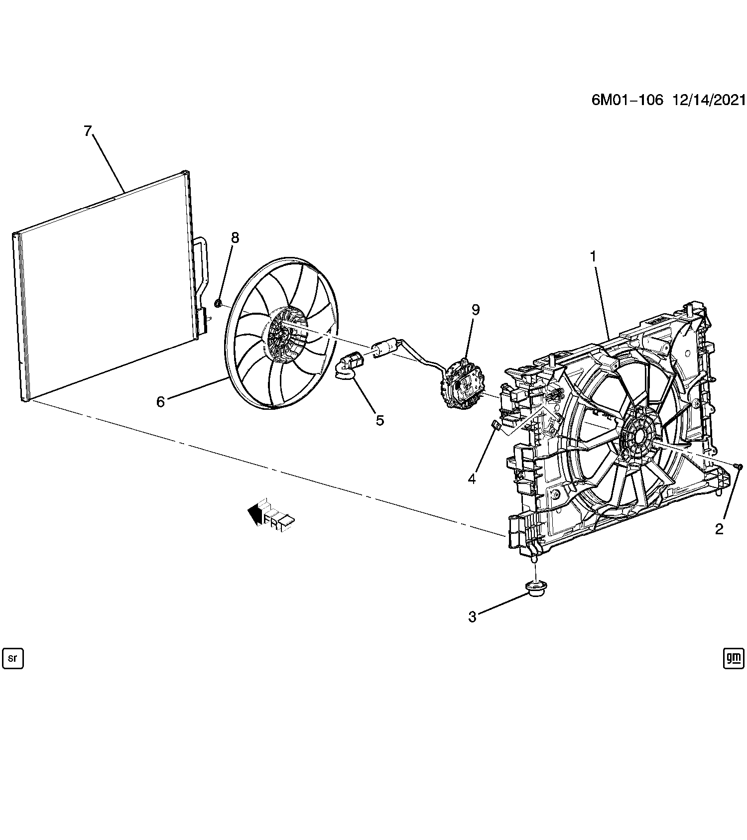 Diagram ENGINE COOLANT FAN for your Honda