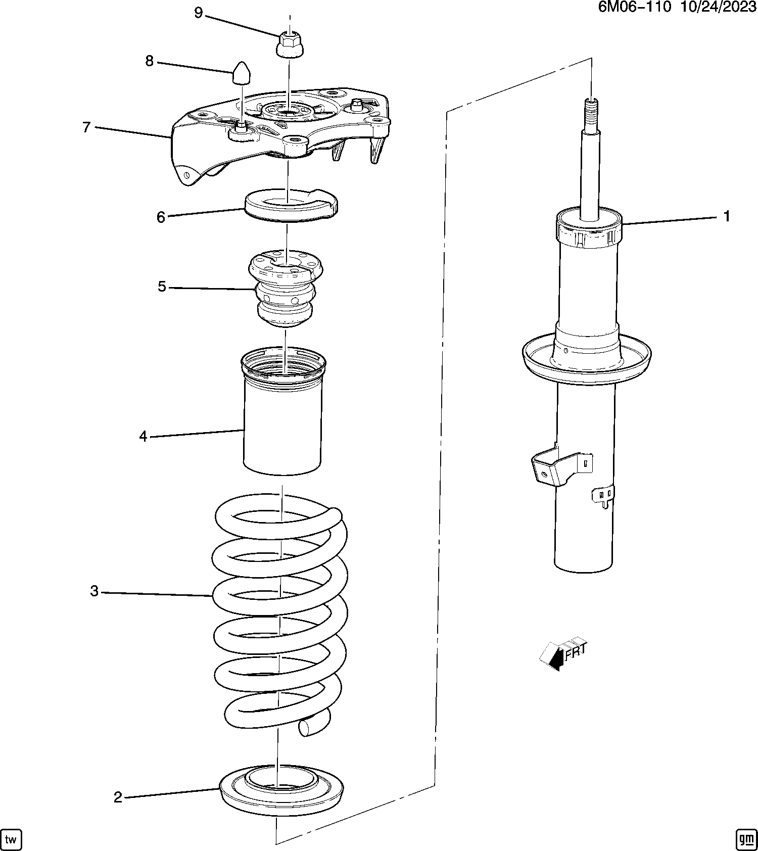 Diagram STRUT ASM@FRONT for your Honda