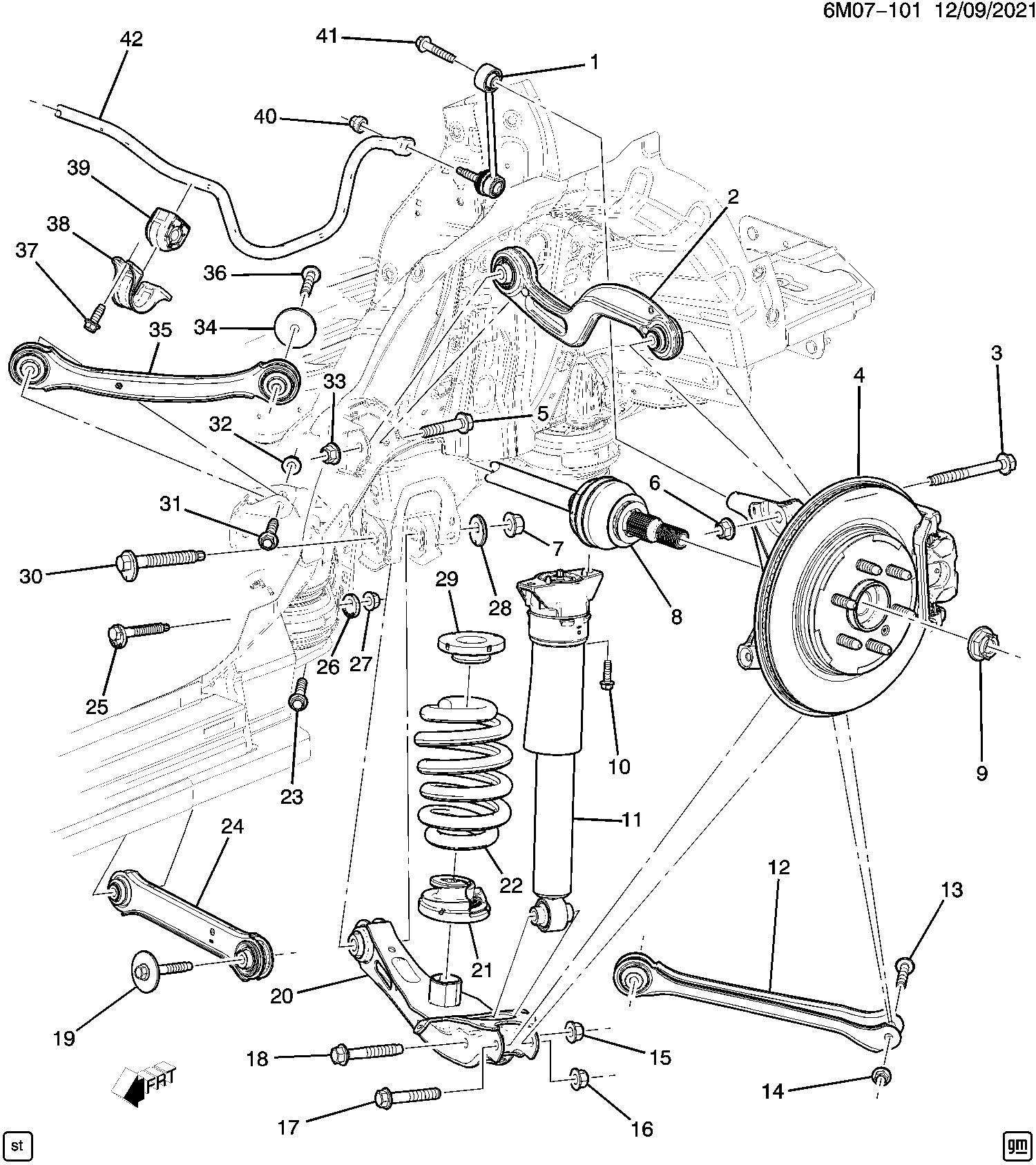 Diagram SUSPENSION@REAR-CONTROL ARMS, SPRING, STABILIZER BAR (2) for your Honda