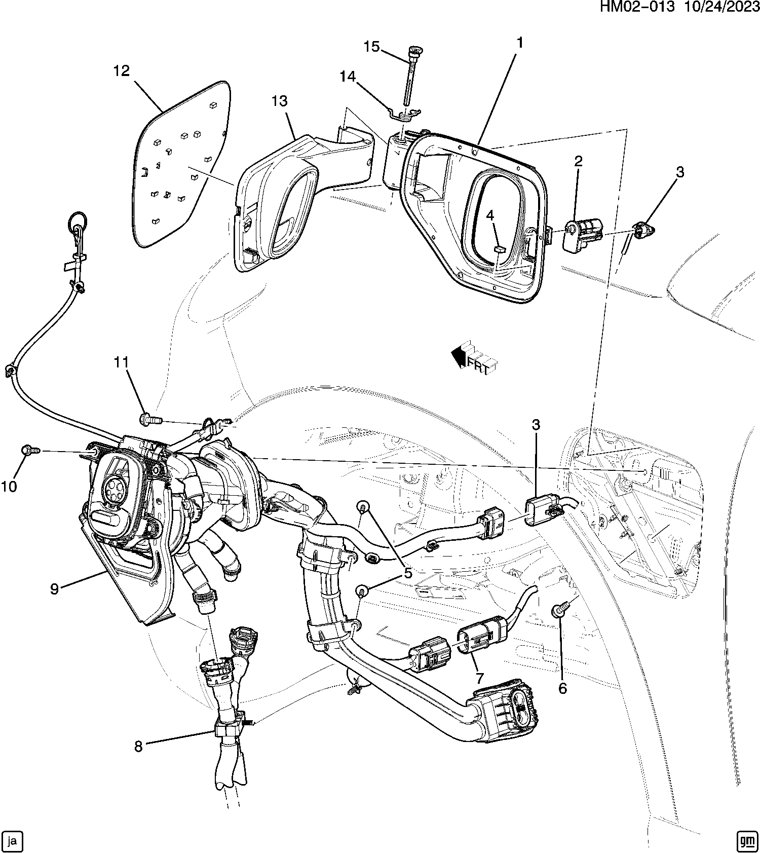 Diagram DRIVE MOTOR BATTERY CHARGE PORT for your Honda