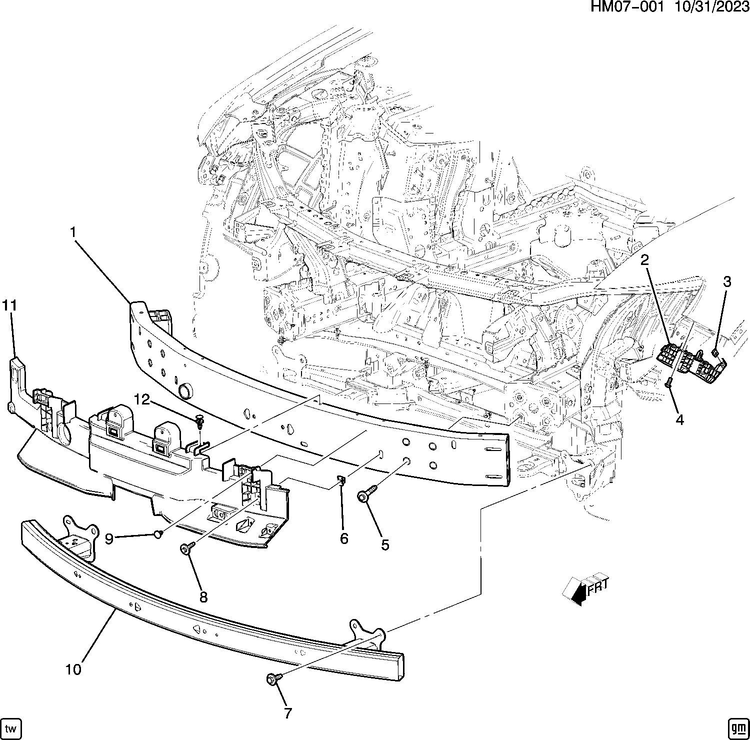 Diagram BUMPER@FRONT PART 1 STRUCTURE for your Honda