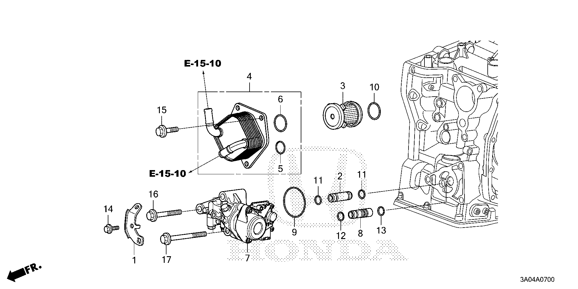 Diagram CVTF WARMER@ELECTRIC OIL PUMP for your Honda