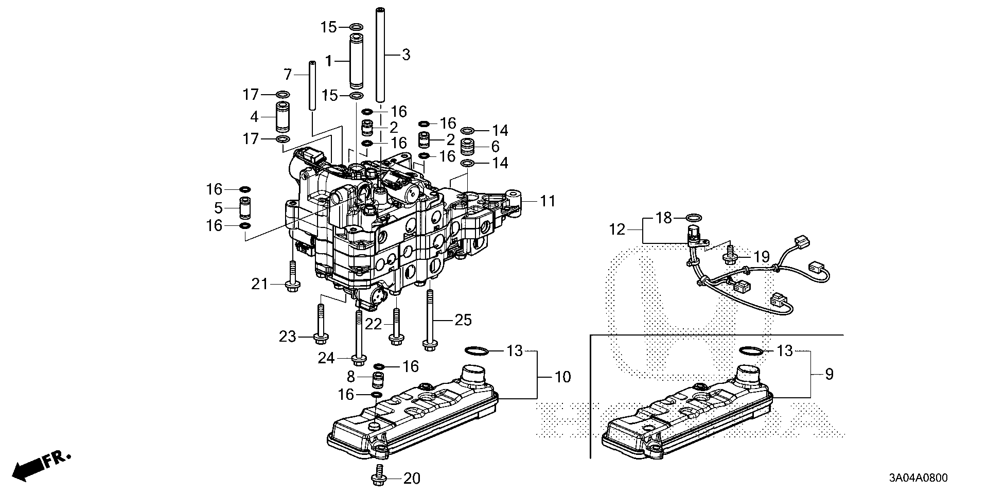 Full size assembly image of VALVE BODY (1/1)