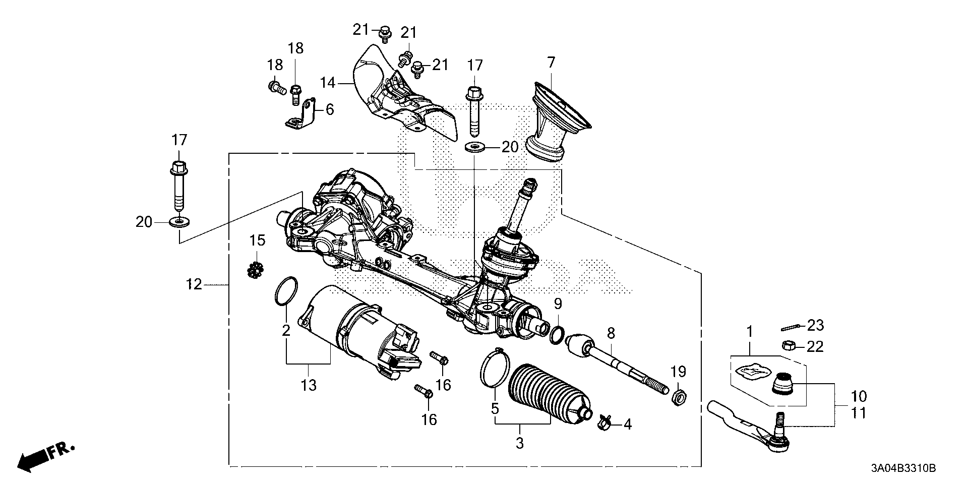 Diagram P.S. GEAR BOX (EPS) for your Honda CR-V  