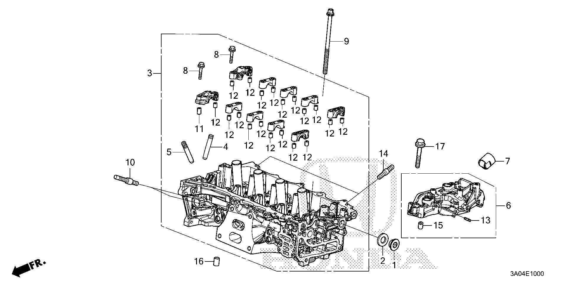 Diagram CYLINDER HEAD for your 2006 Honda Odyssey   