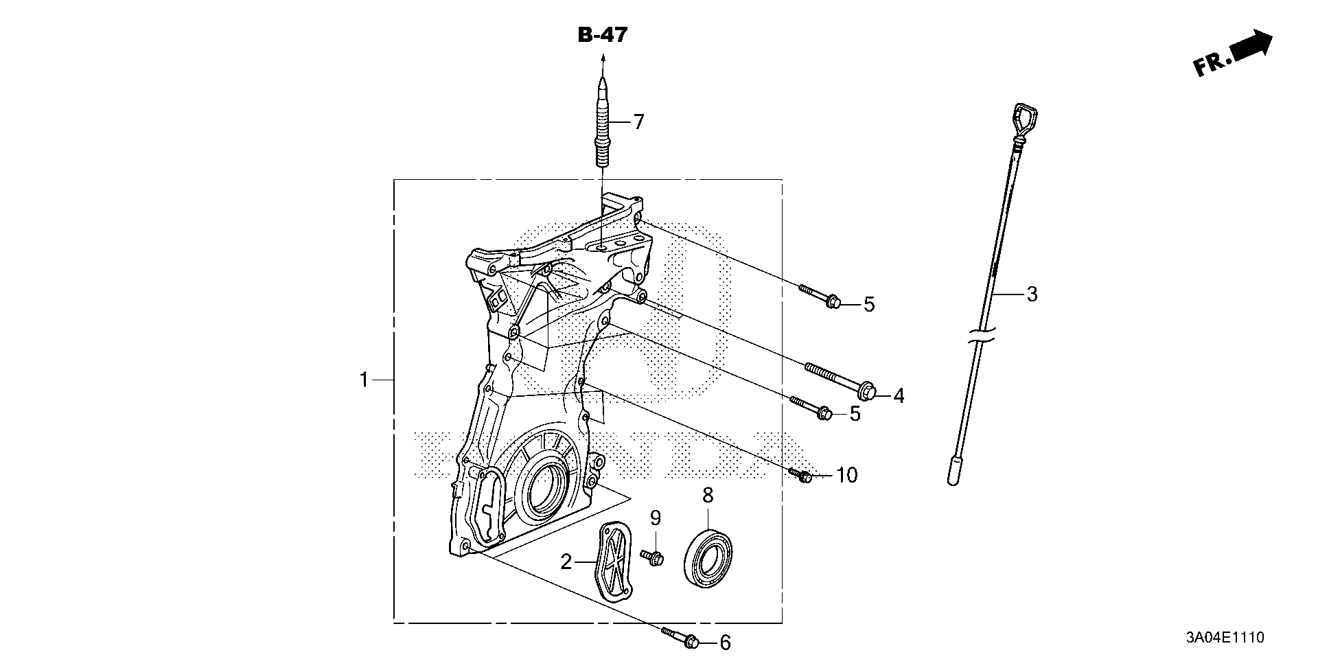 Full size assembly image of CHAIN CASE (1/1)