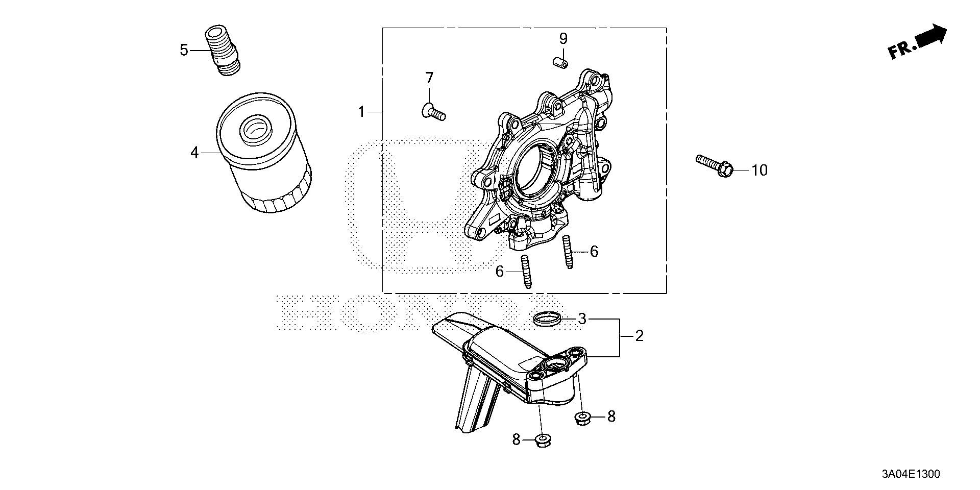 Full size assembly image of OIL PUMP (1/1)