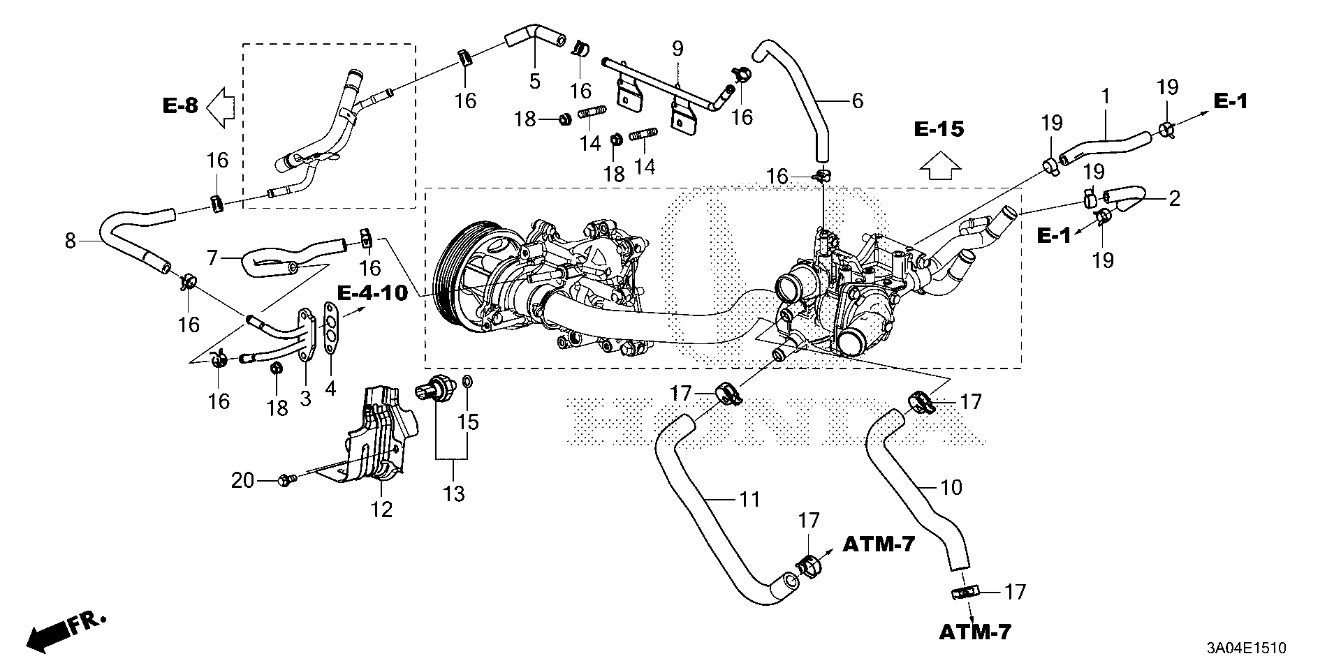 2024 Honda Passport BLACK EDITION/ 5D Pipe, turbocharger water. Hose ...