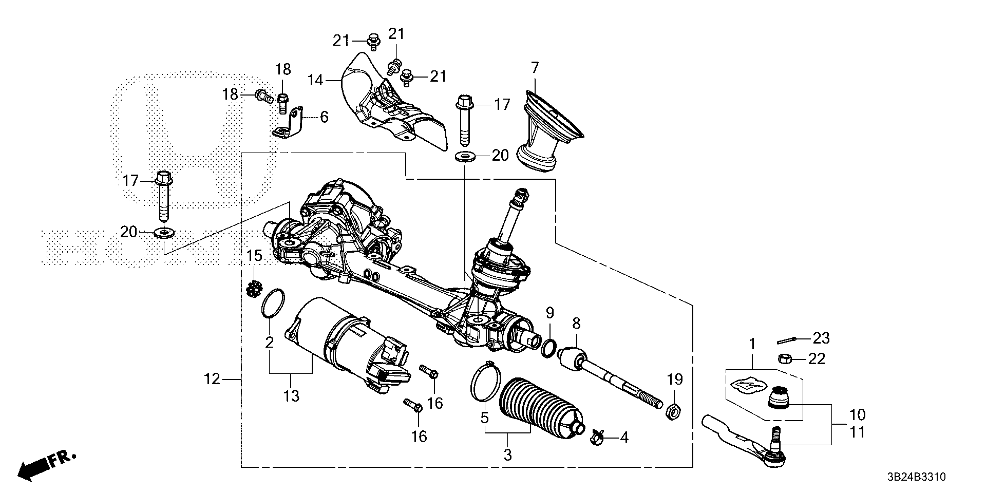 Diagram P.S. GEAR BOX (EPS) for your 2007 Honda CR-V   