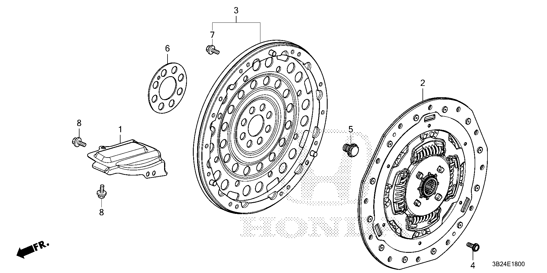 Diagram FLYWHEEL for your 2004 Honda Accord   