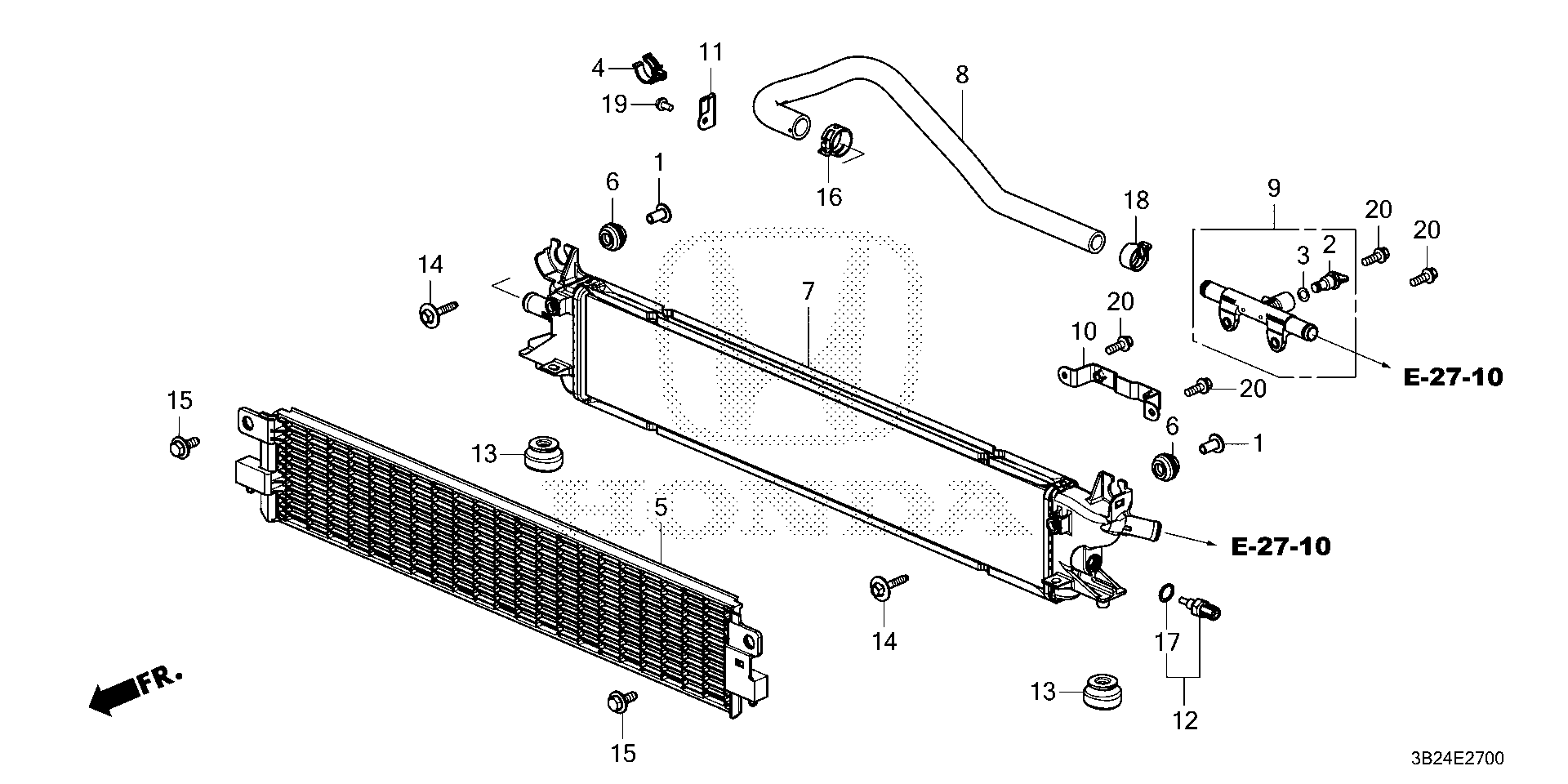 Honda CR-V Radiator (toyo). Cooling, pcu - 1J010-69F-A01 | Norm Reeves ...