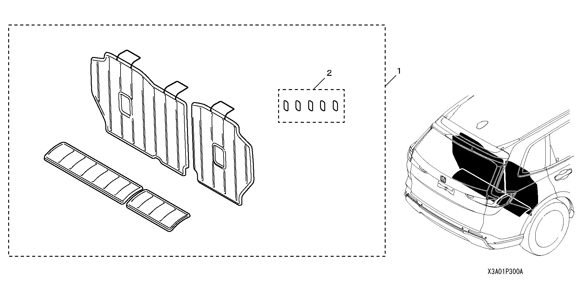 Full size assembly image of SEAT BACK PROTECTOR (1/1)