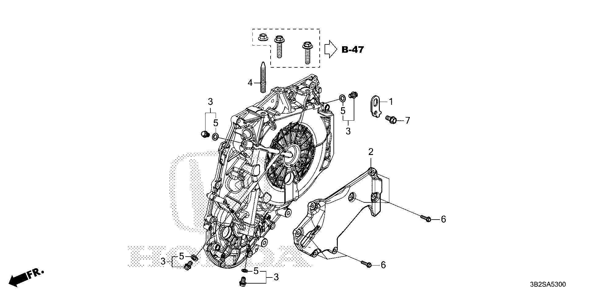 Full size assembly image of L. SIDE COVER COMPONENTS (1/1)