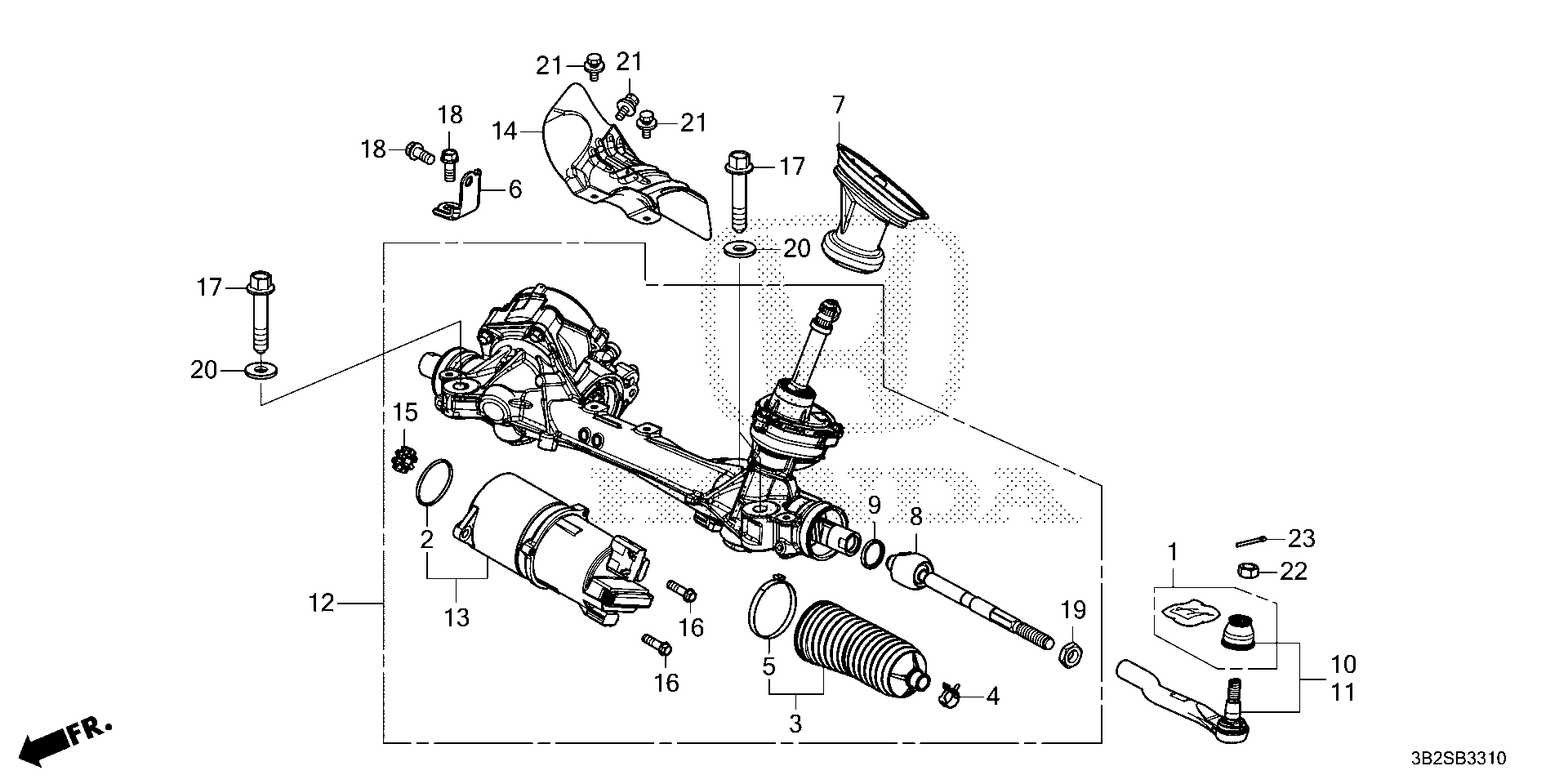 Diagram P.S. GEAR BOX (EPS) for your 2004 Honda CR-V   