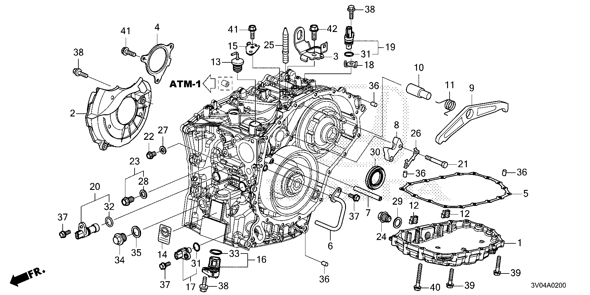 Honda HR-V Plate, pulley bearing b setting. Transmission - 21317-63C ...