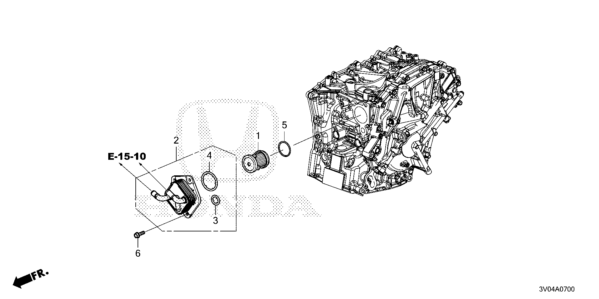 Diagram CVTF WARMER for your Honda