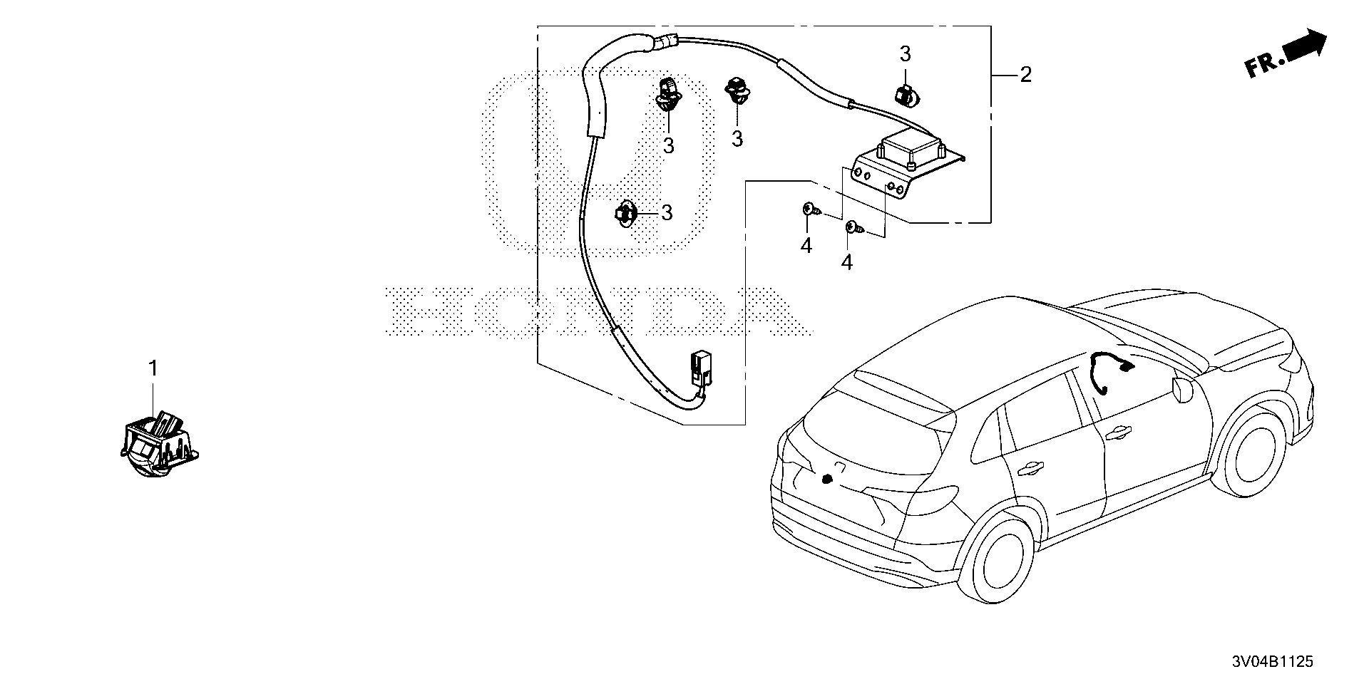 Honda HR-V Antenna assy., gnss. Camera, electrical - 8B550-3V0-A11 ...