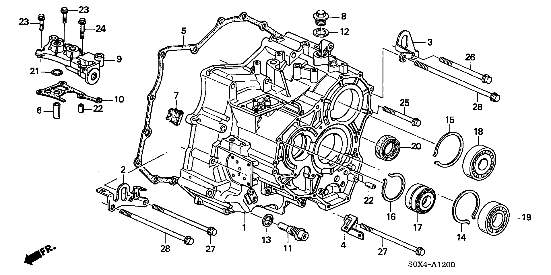 Full size assembly image of TRANSMISSION HOUSING (5AT) (1/1)