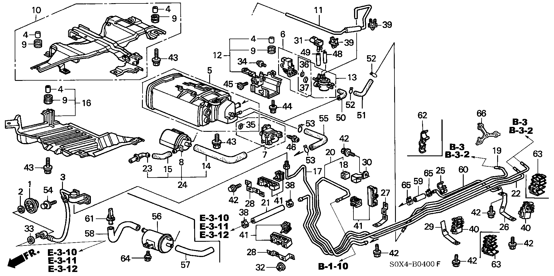 Diagram FUEL PIPE (KA)(KC) for your 2020 Honda Ridgeline   