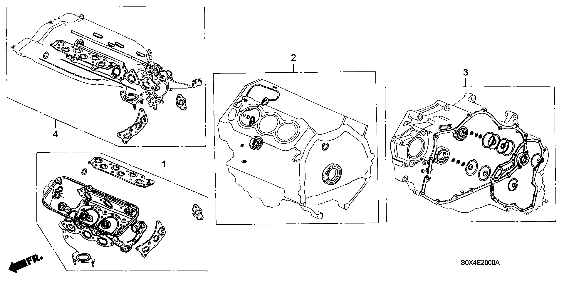 Diagram GASKET KIT for your Honda Odyssey  