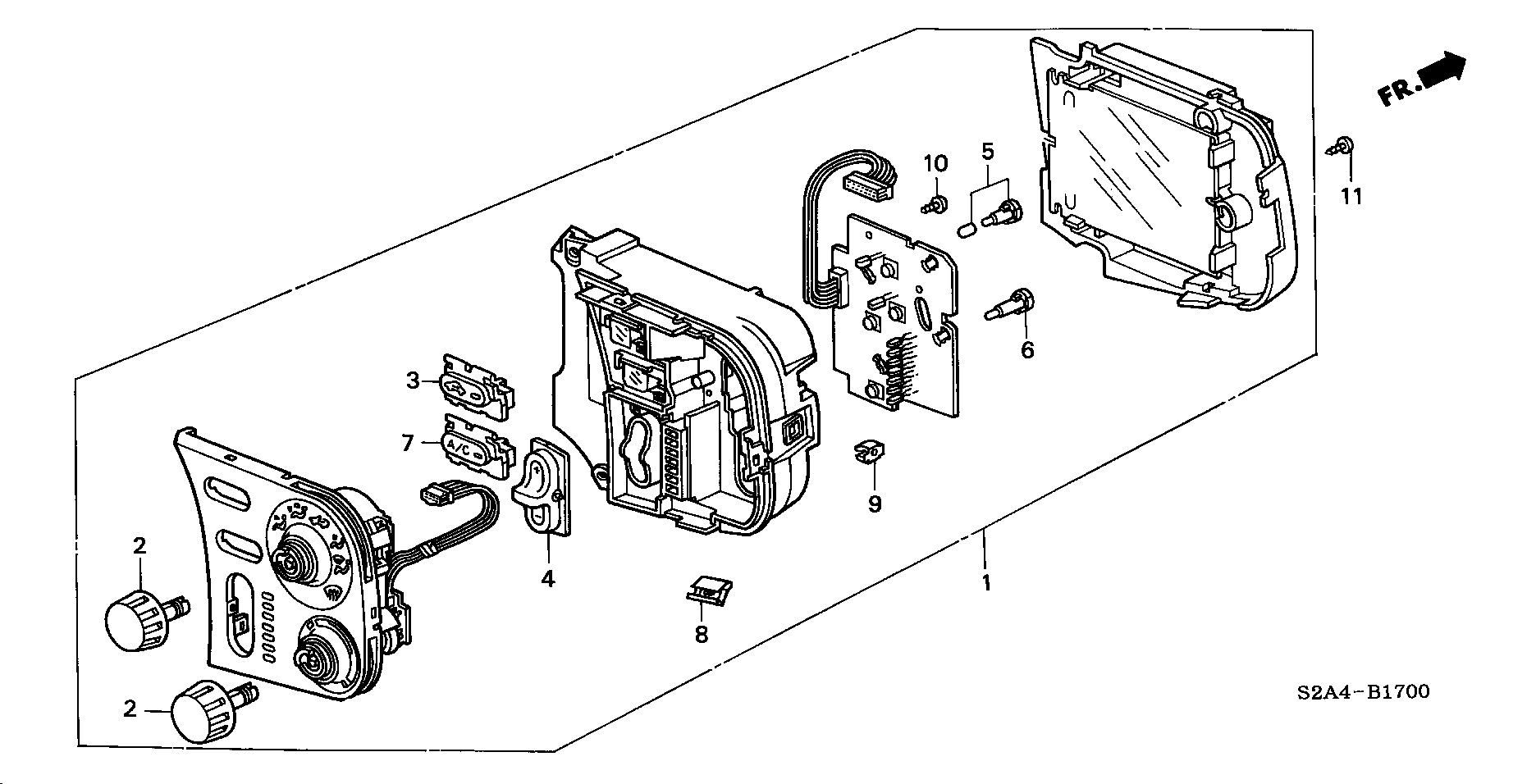 Diagram HEATER CONTROL for your Honda S2000  