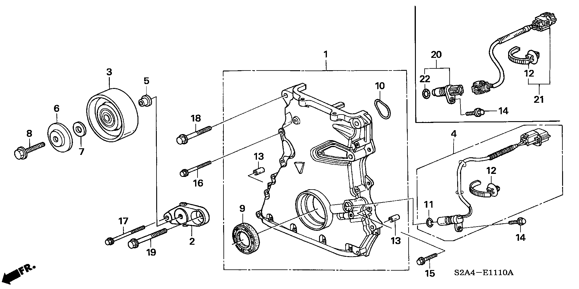 Diagram CAM CHAIN CASE for your Honda S2000  