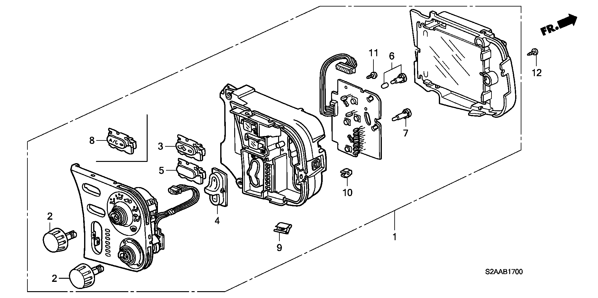 Diagram HEATER CONTROL for your Honda S2000  