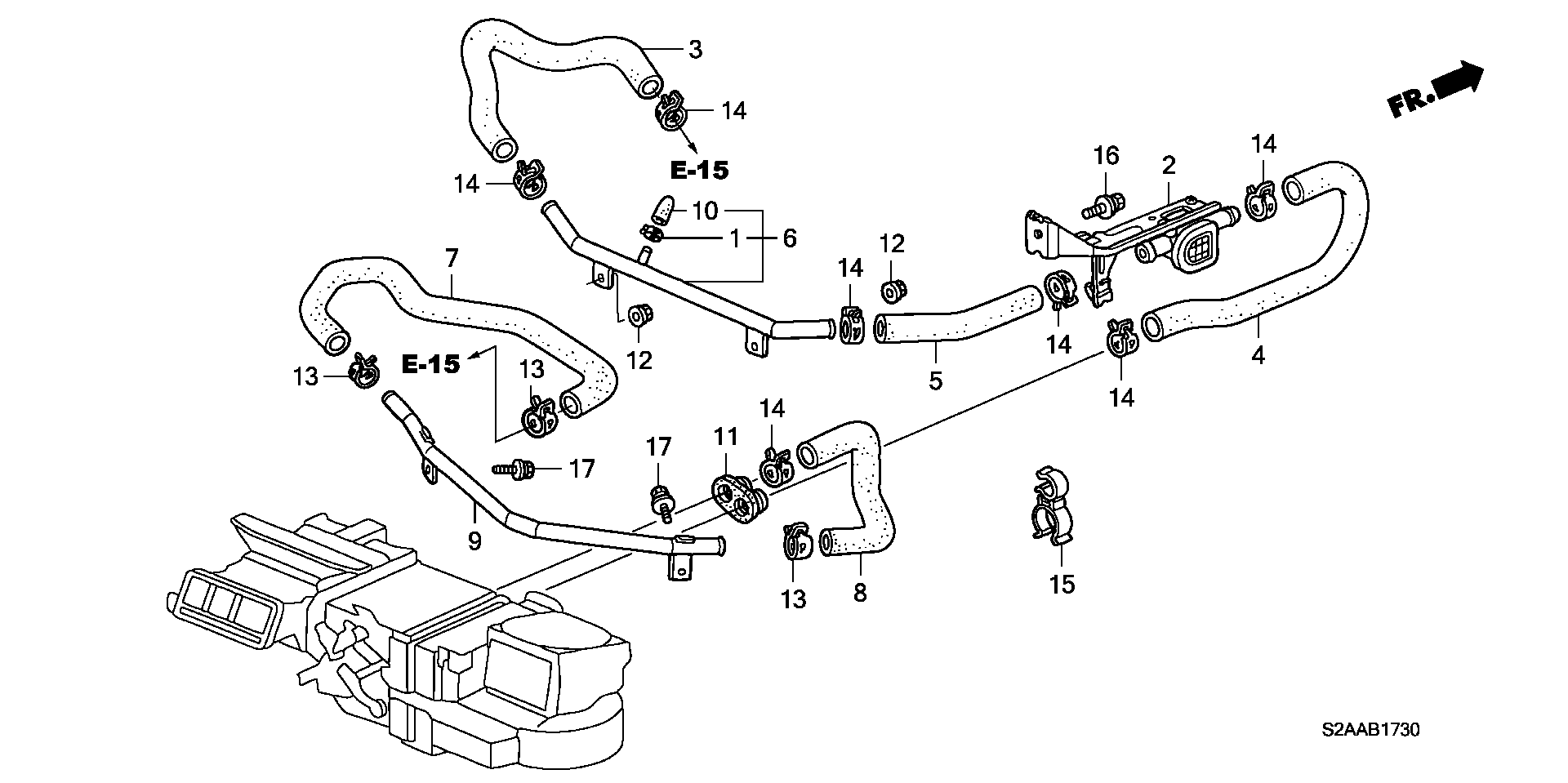 Diagram WATER VALVE for your Honda S2000  