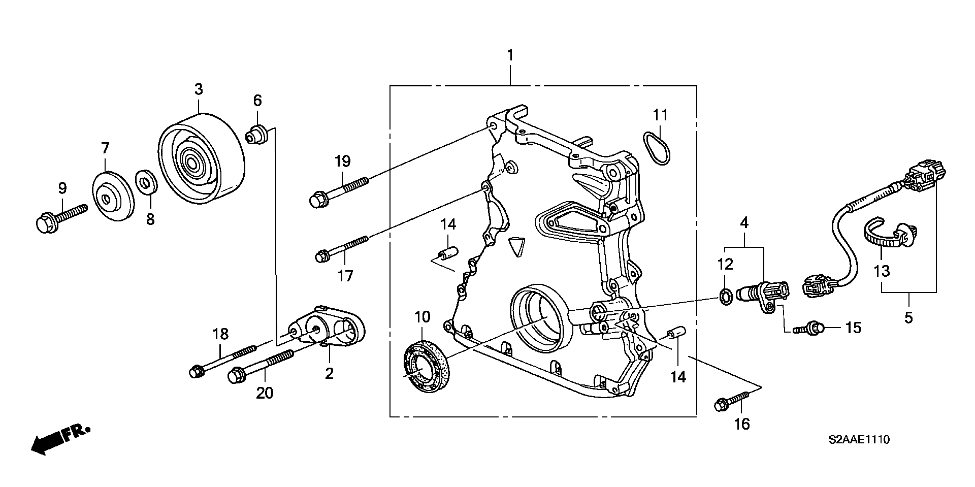 Diagram CHAIN CASE for your Honda S2000  