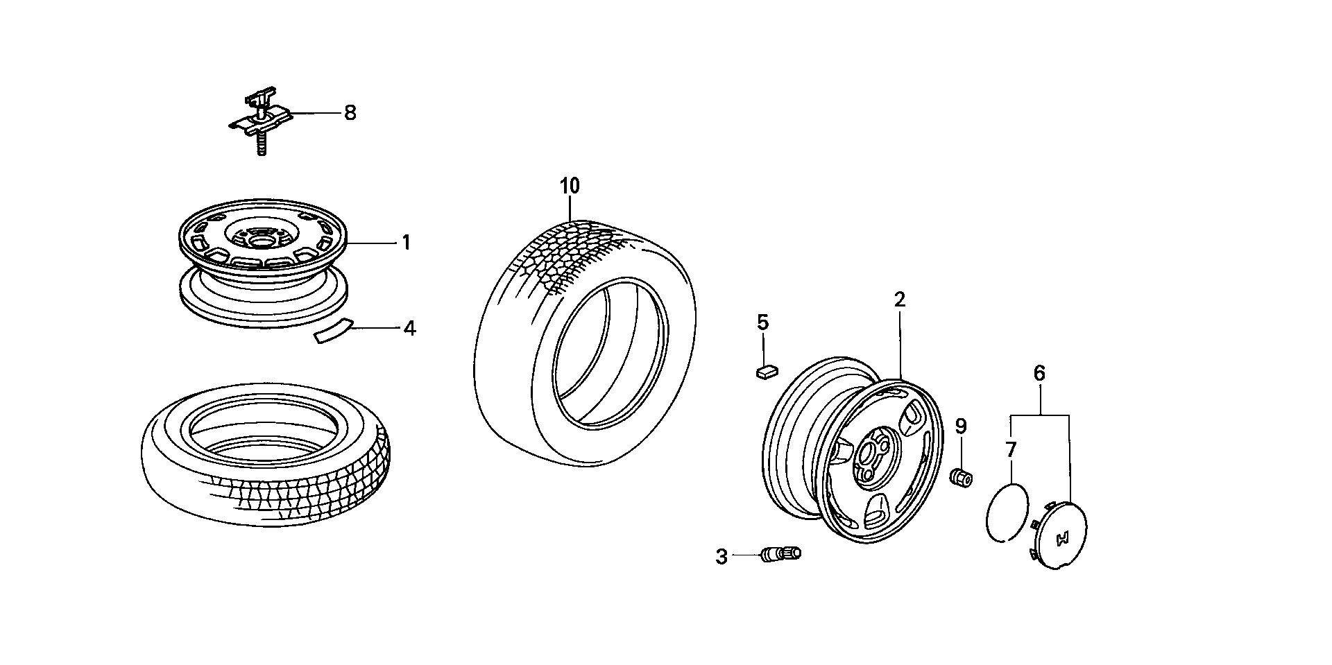 Full size assembly image of WHEEL DISK (KA) (1/1)