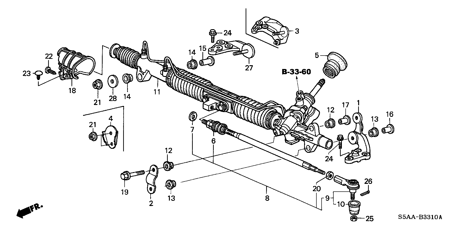 Diagram P.S. GEAR BOX for your 1980 Honda Civic Hatchback   