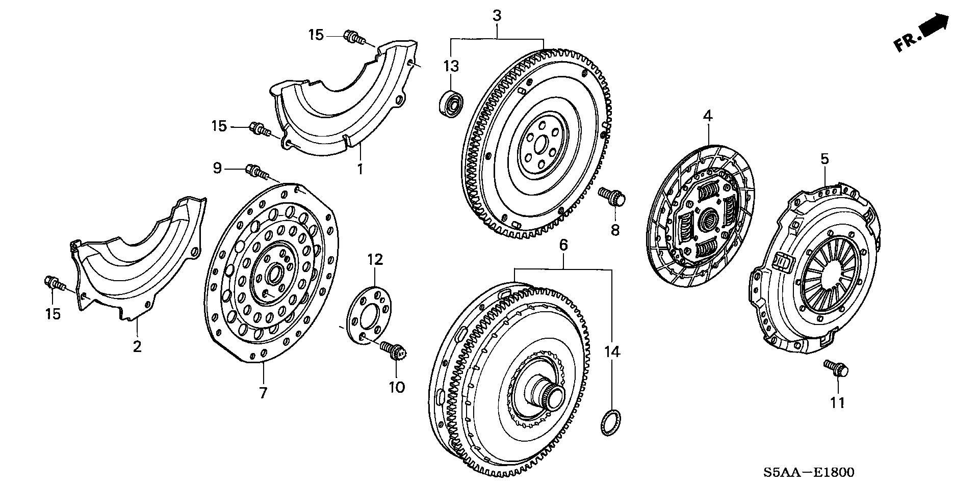 Diagram CLUTCH@TORQUE CONVERTER for your 2022 Honda Civic   