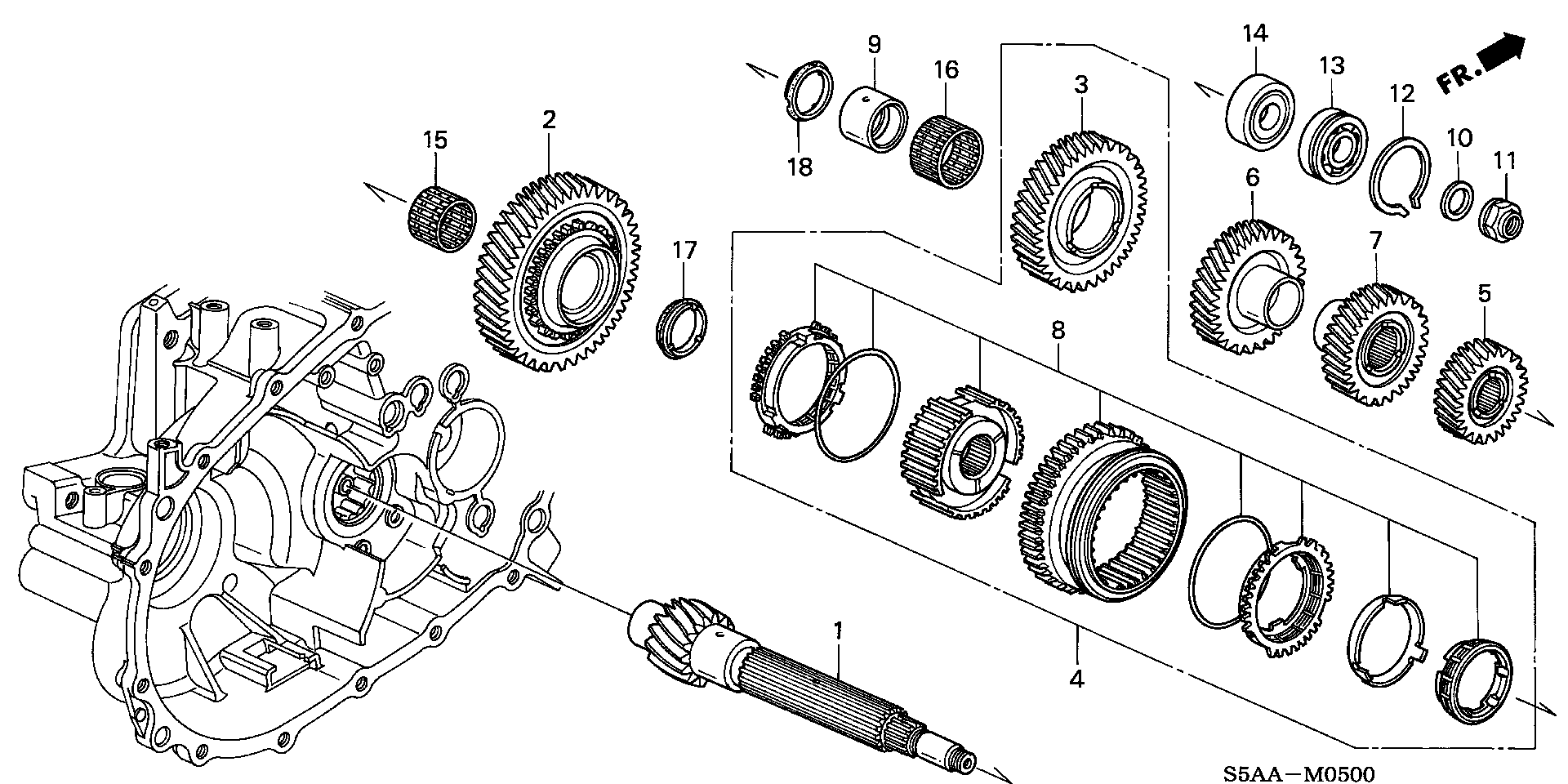 Full size assembly image of COUNTERSHAFT (1/1)