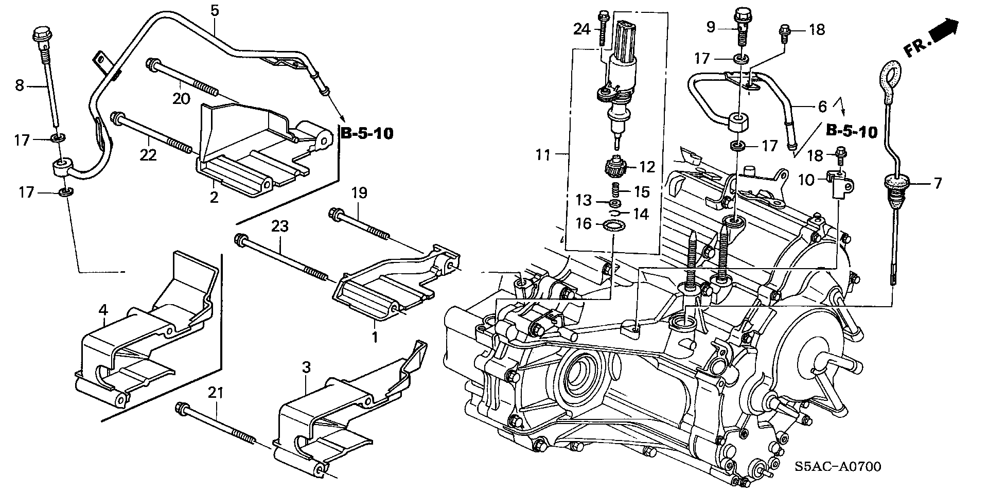 Diagram ATF PIPE@SPEED SENSOR for your 2012 Honda CR-Z HYBRID MT Base 