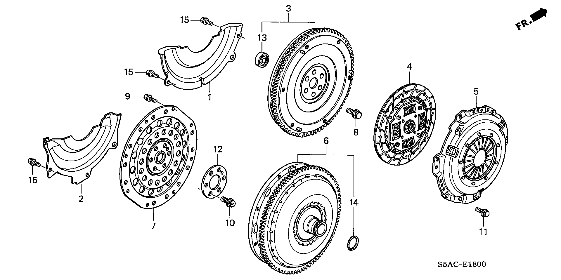 Diagram CLUTCH@TORQUE CONVERTER for your 2022 Honda Civic   