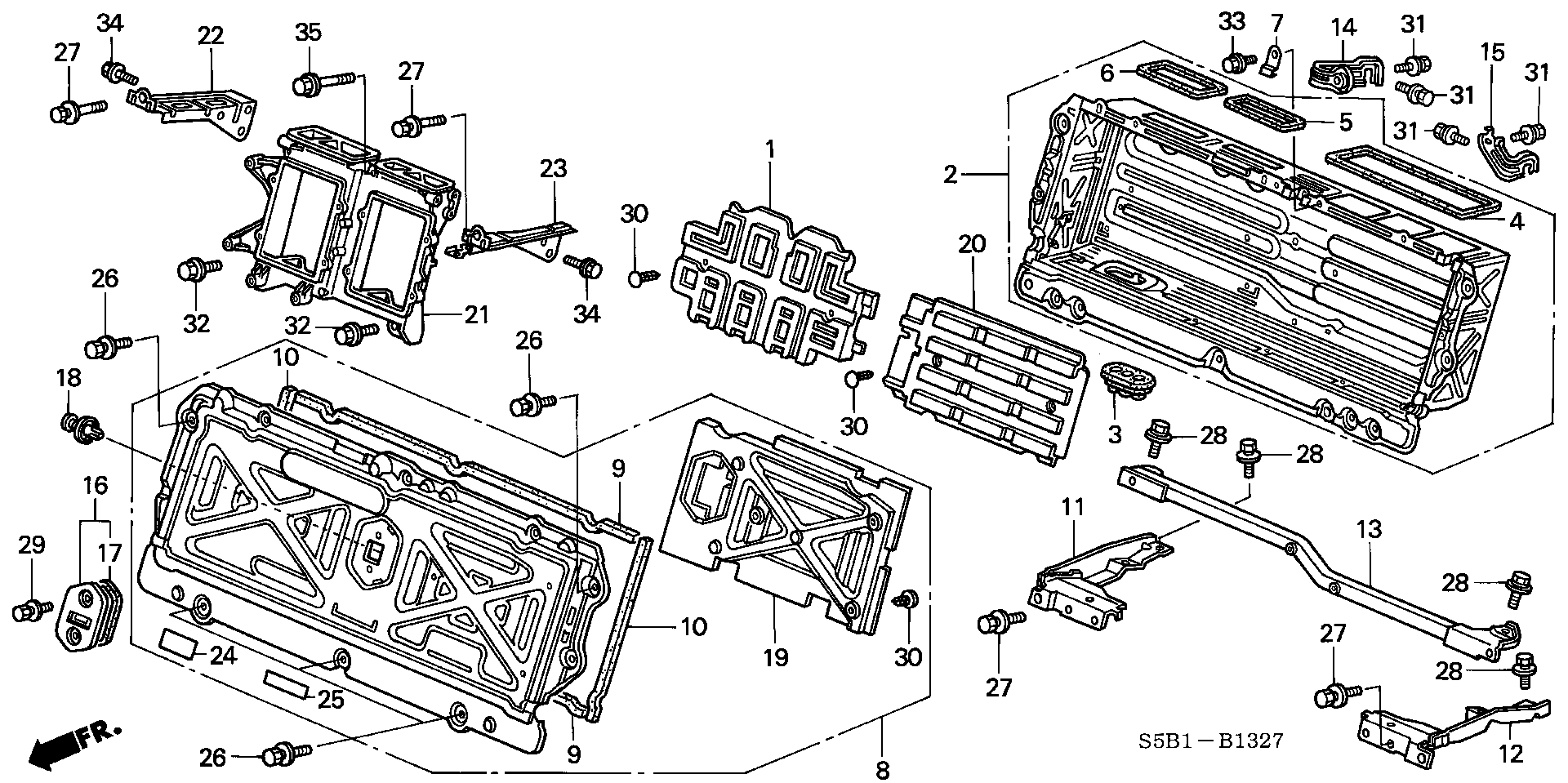 Diagram IMA UNIT CASE for your 2025 Honda Civic   