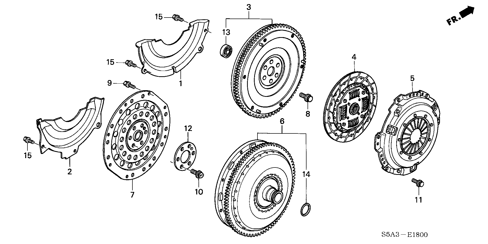 Diagram CLUTCH@TORQUE CONVERTER for your 2022 Honda Civic   