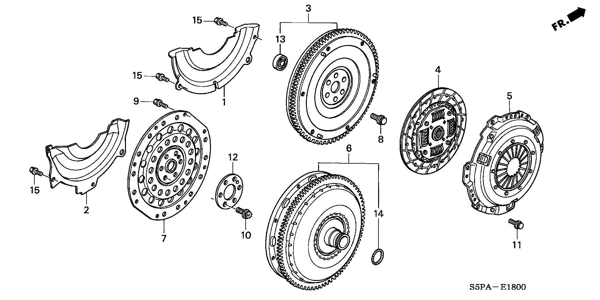 Diagram CLUTCH@TORQUE CONVERTER for your 2022 Honda Civic   