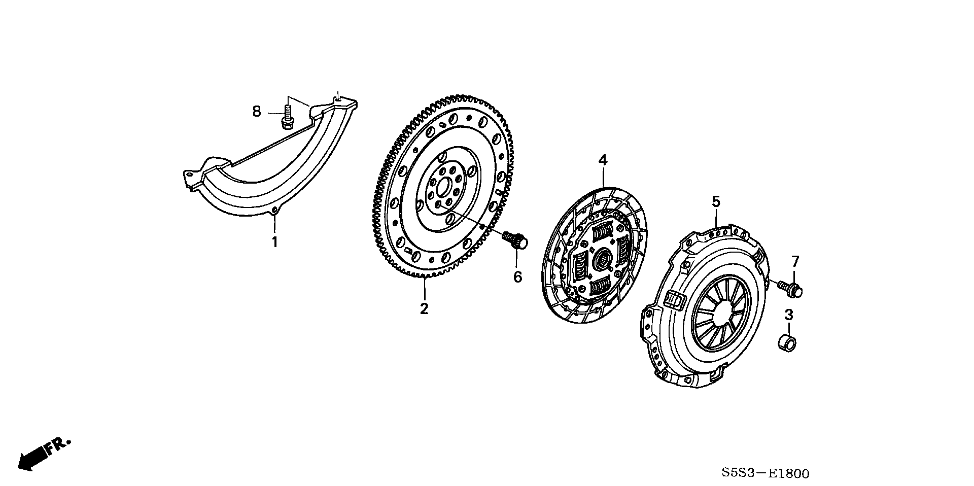 Diagram CLUTCH for your Honda Civic  