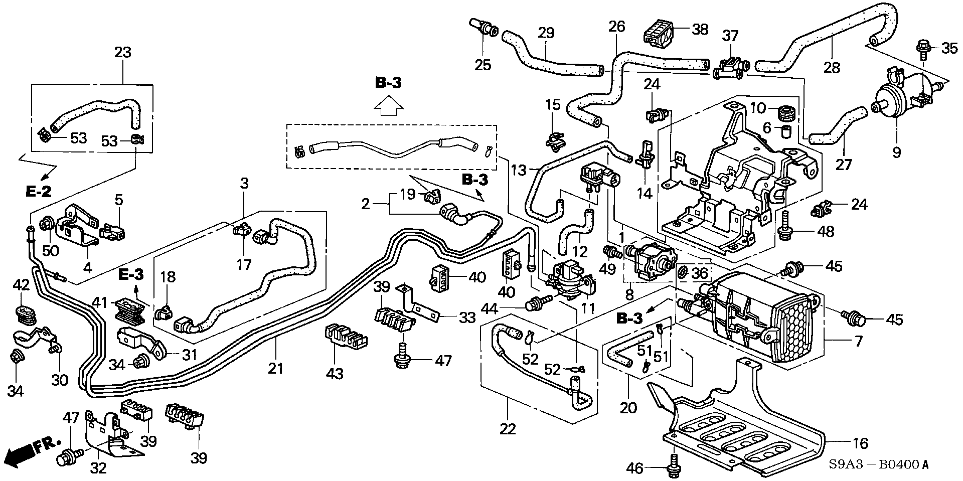 Diagram FUEL PIPE (1) for your Honda CR-Z  