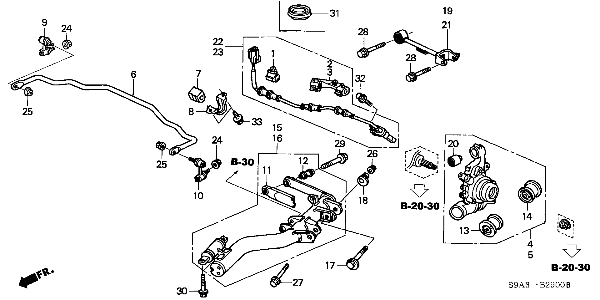 Diagram REAR LOWER ARM for your 2023 Honda Accord   