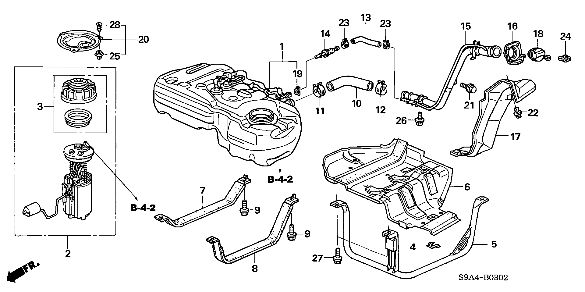 Diagram FUEL TANK (3) for your Honda