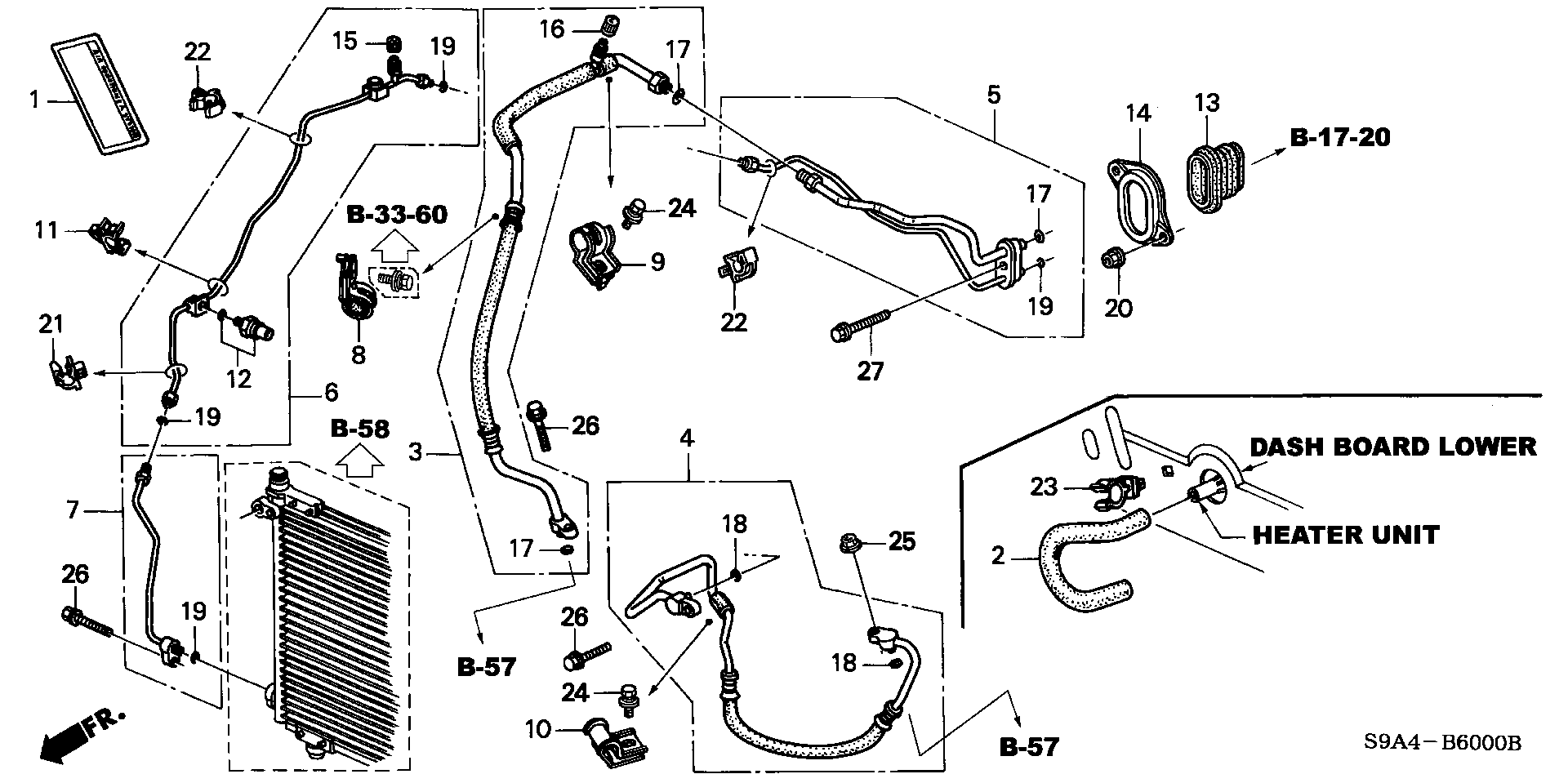 Diagram HOSES@PIPES for your 1999 Honda CR-V   