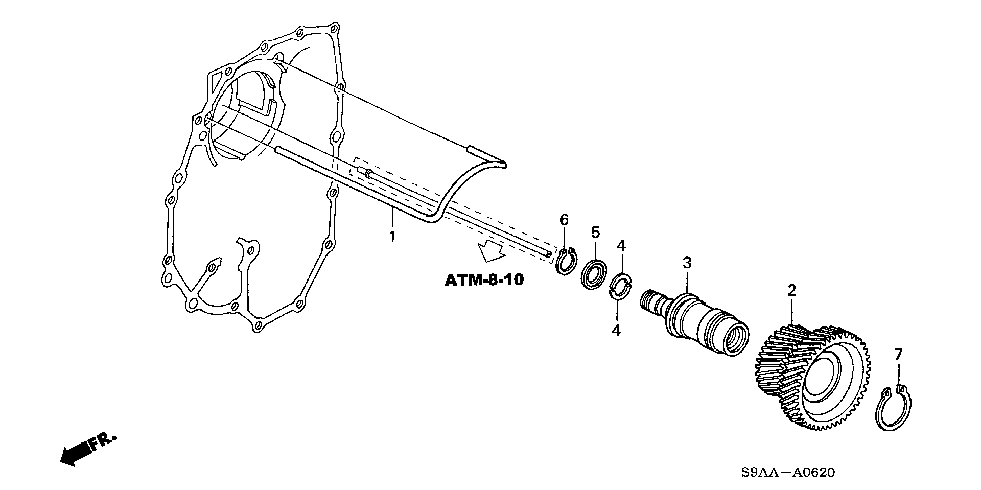 Full size assembly image of IDLE SHAFT (1/1)