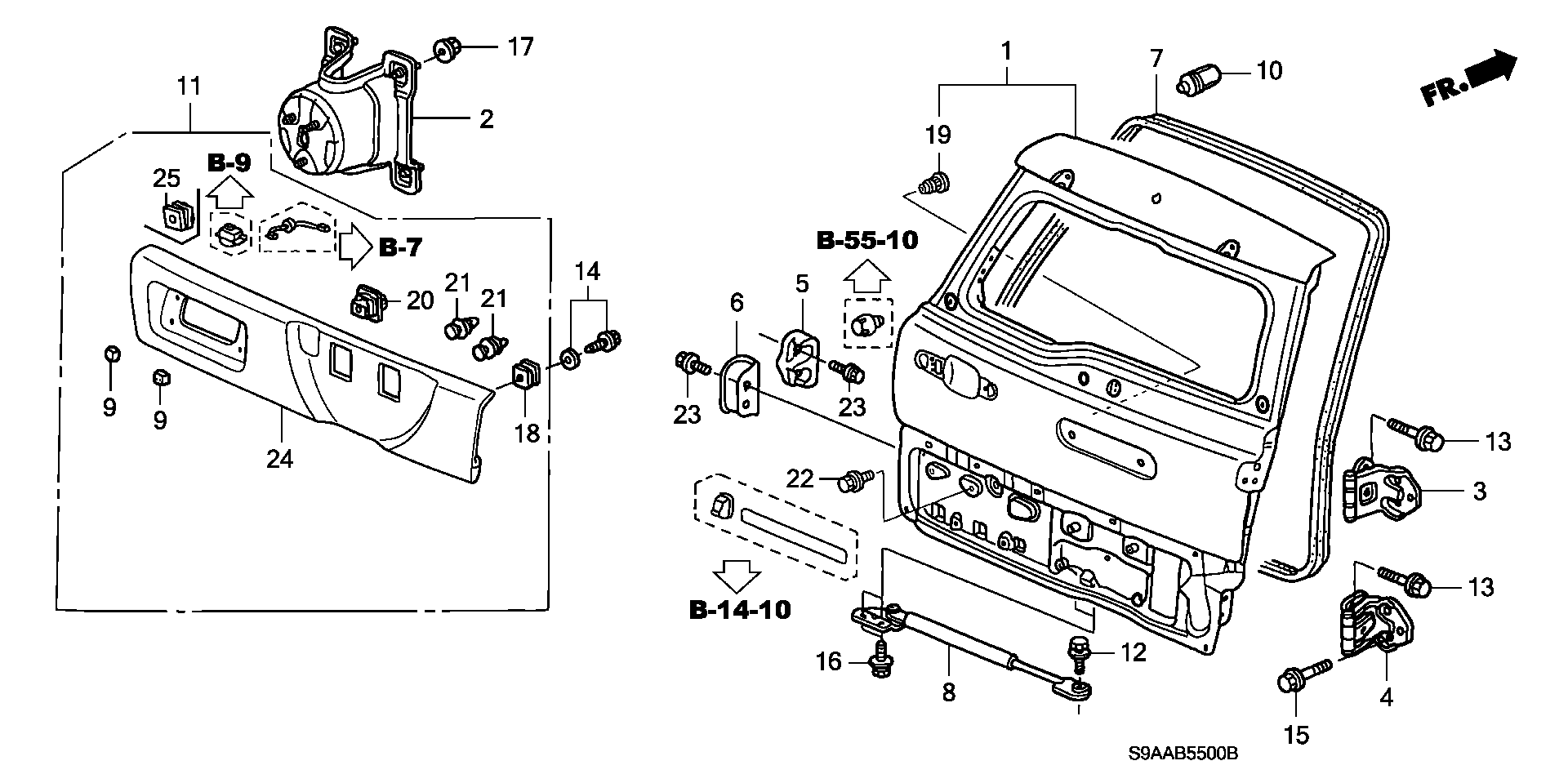 Full size assembly image of TAILGATE (1/1)