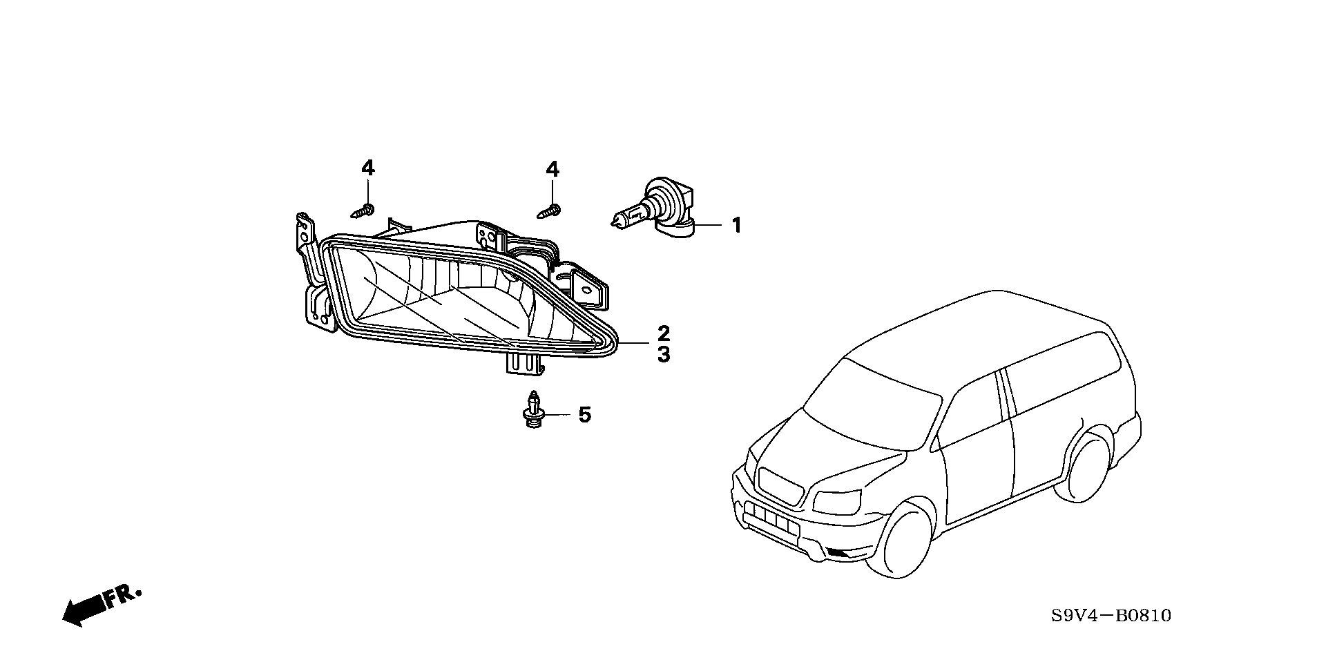 Diagram FOGLIGHT for your Honda Pilot  