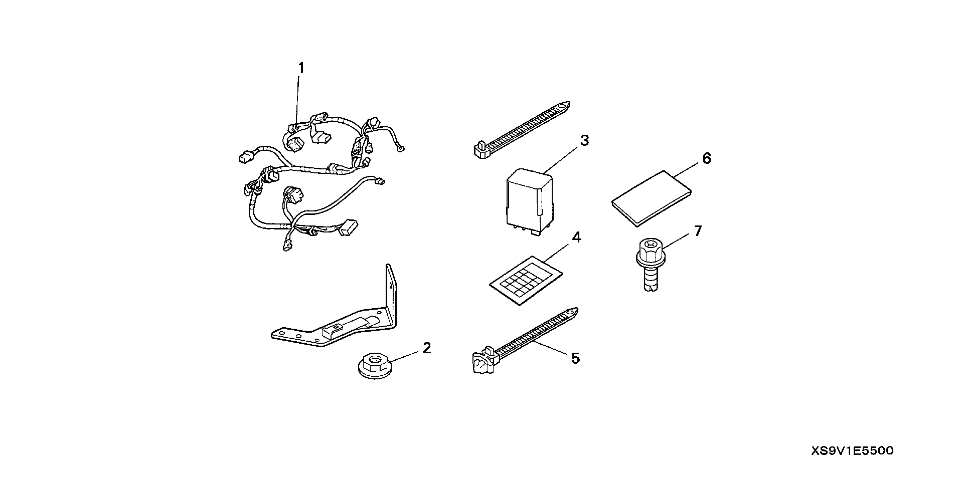 Diagram SECURITY SYSTEM ATTACHMENT ('03-'04) for your Honda Pilot  