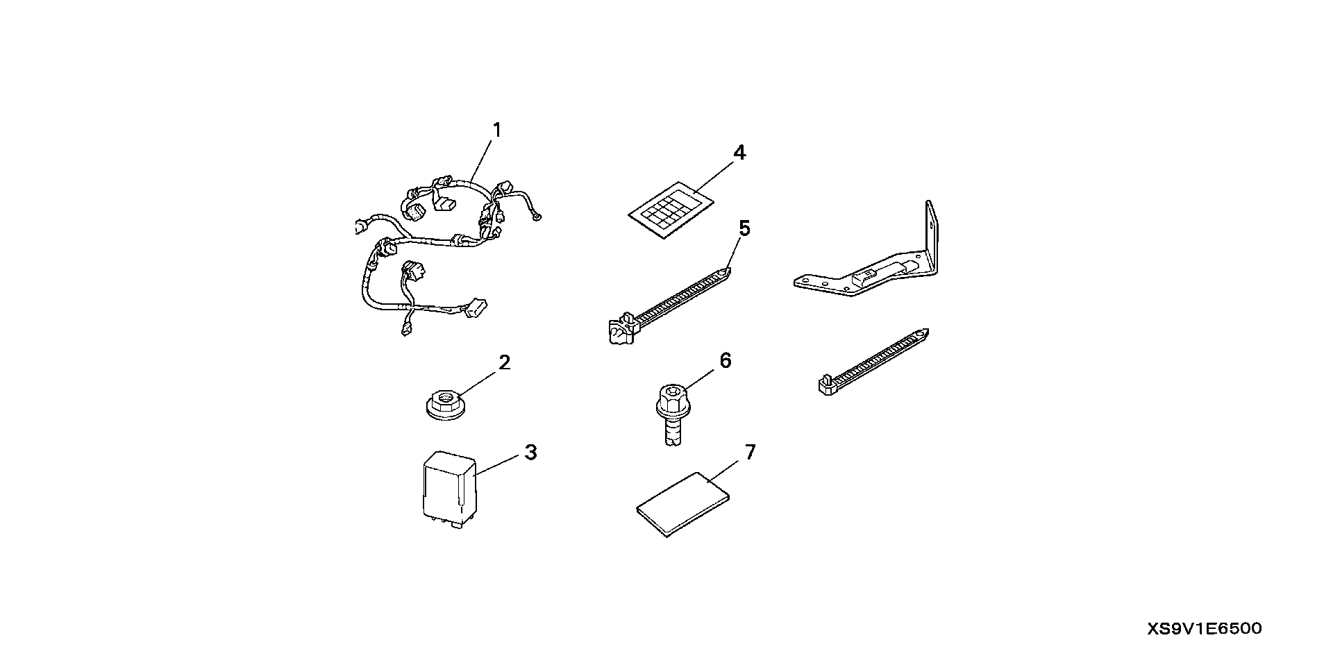 Diagram KEYLESS ENTRY SYSTEM ATTACHMENT for your Honda Pilot  